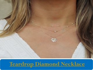 Teardrop Diamond Necklace