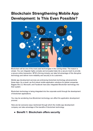 Blockchain Strengthening Mobile App Development_ Is This Even Possible_