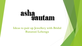 Ideas to pair up Jewellery with Bridal Banarasi
