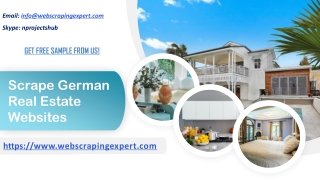 Scrape German Real Estate Websites