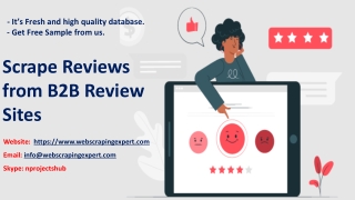 Scrape Reviews from B2B Review Sites