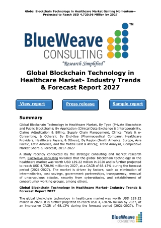 Global Blockchain Technology in Healthcare Market