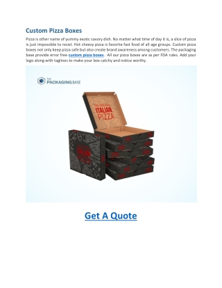Custom Pizza Boxes-Chinese Food Boxes