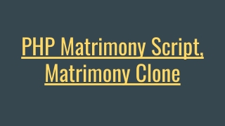PHP Matrimony Script, Matrimony Clone