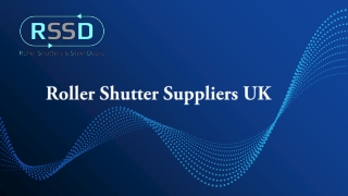 Roller Shutter Suppliers UK