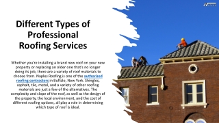 Different Types of Professional Roofing Services | Naples-roofing