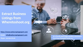 Extract Business Listings from Wheretoshoot.org