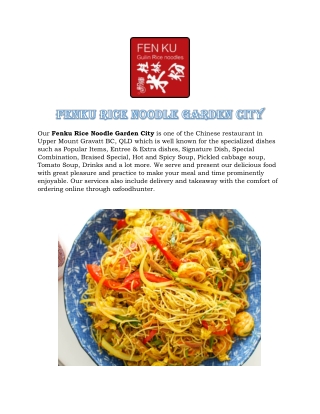 Fenku Rice Noodle Garden City