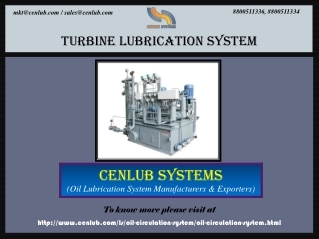 Get Turbine Lubrication System