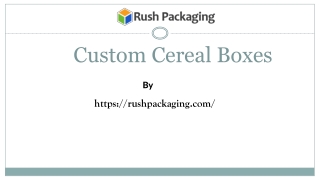 Cereal Boxes Wholesale