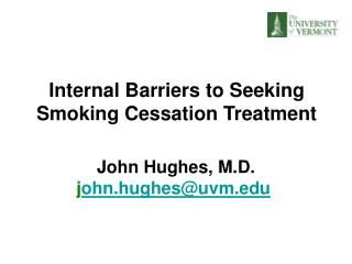 Internal Barriers to Seeking Smoking Cessation Treatment