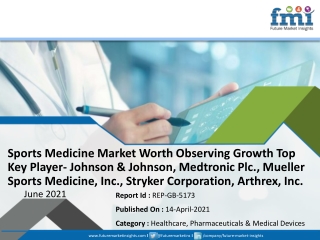 Sports Medicine Market Worth Observing Growth Top Key Player- Johnson & Johnson,