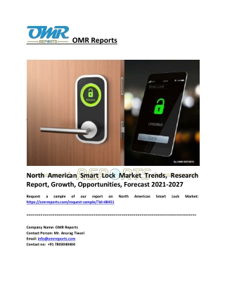 North American Smart Lock Market Size, Share, Analysis and Forecast to 2027