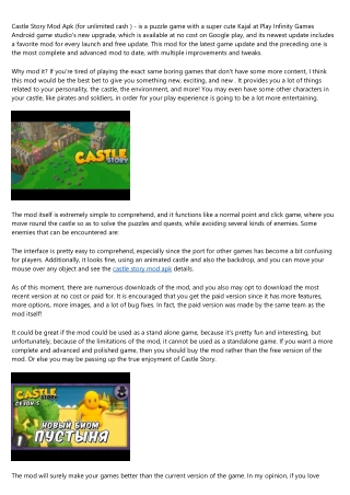 Castle Story Mod - Is it Worth Downloading?