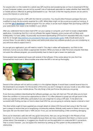 10 Fundamentals About gta 5 download You Didn't Learn in School