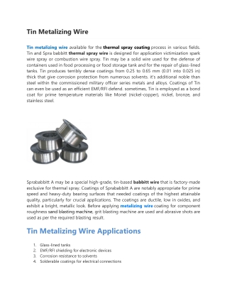 Tin Metalizing Wire-converted