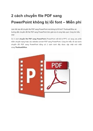 Chuyển file PDF sang PPT