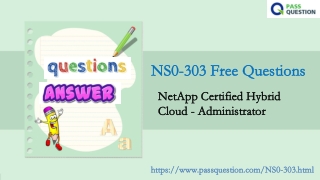 NetApp Certified Hybrid Cloud - Administrator NS0-303 Real Questions