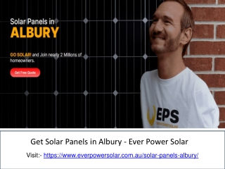 Get Solar Panels in Albury