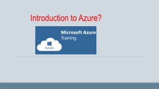 Introduction to Azure