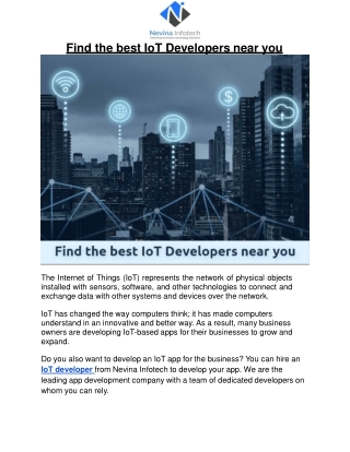 Find the best IoT Developers near you