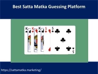 Best Satta Matka Guessing Platform