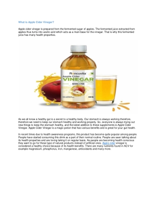 Apple cider vinegar benefits for the stomach