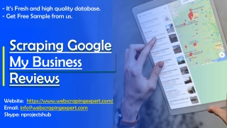 Scraping Google My Business Reviews