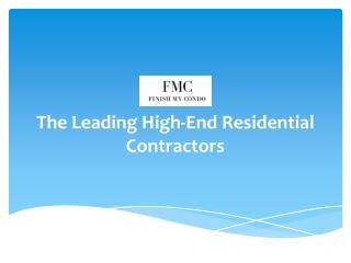 High-End Residential Contractors