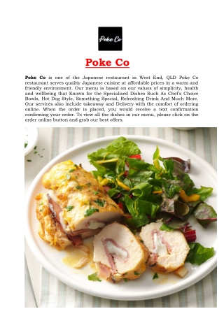 5% Off – Poke Co Japanese Restaurant West end Menu, QLD