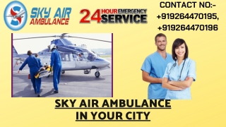 Get Highly Technical Air Ambulance from Bhopal to Delhi by Sky Air