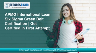 [SAMPLE QUESTION] APMG International Lean Six Sigma Green Belt Certification