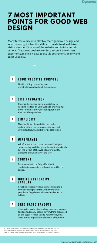 7 Most Important Points for Good Web Design | Dynamic 2021