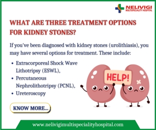 Treatment kidney stones - Best Urology Hospitals in Bangalore - Nelivigi Urology