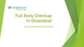 Full Body Checkup in Ghaziabad