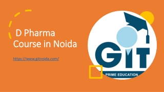 D Pharma Course in Noida