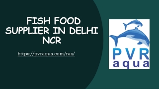 Fish Food Supplier in Delhi NCR