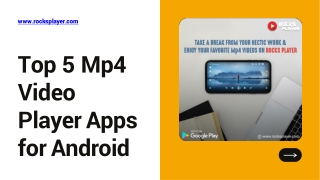 Top 5 Mp4 Video Player Apps for Android