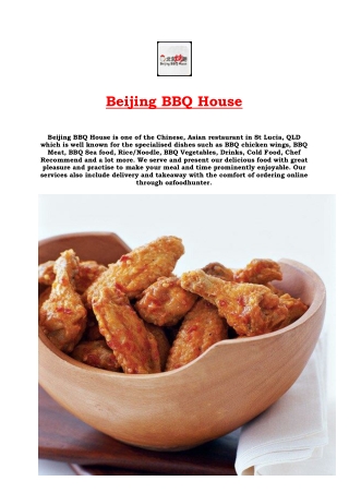5% Off - Beijing BBQ House Chinese, Asian Menu St Lucia, QLD