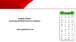 On Demand Multi Service Solution: Gojek Clone