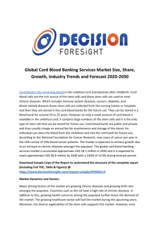 Global Cord Blood Banking Services Market.docx
