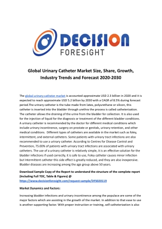 Global Urinary Catheter Market .docx