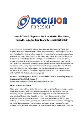 Global Clinical Diagnostic Devices Market.docx
