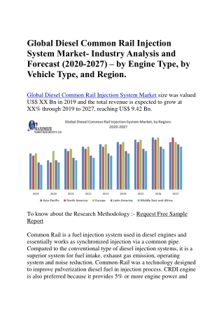 Global Diesel Common Rail Injection System Market