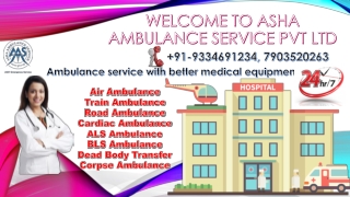 Get Road Ambulance Service with ICU medical equipment |ASHA