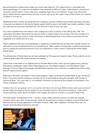 104: The Next Crypto Boom With Teeka Tiwari! - Wealth ...