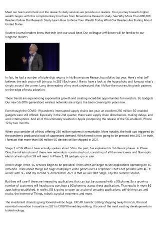 Jeff Brown Investor - Verified Independent Review ...