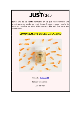 COMPRA ACEITE DE CBD DE CALIDAD