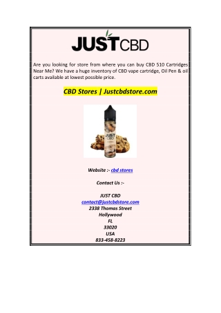 CBD Stores  Justcbdstore.com