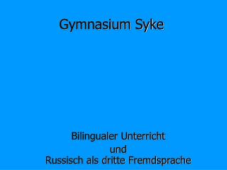 Gymnasium Syke